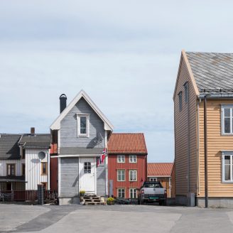 sehr schmales Haus in Tromsö